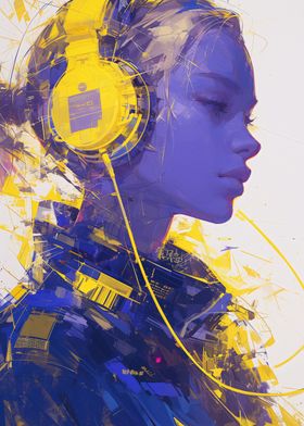 Woman with Headphones