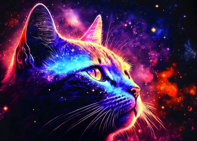 cat and space