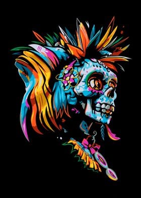 Punk calavera 