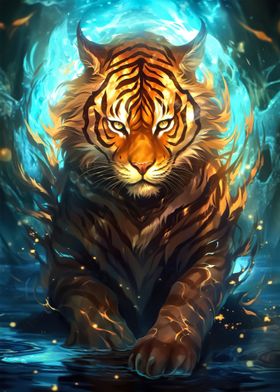 Dark Fantasy Magic Tiger