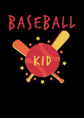 Baseball Kid Cute Design