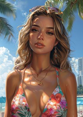 GTA Sexy Blonde Beach Girl