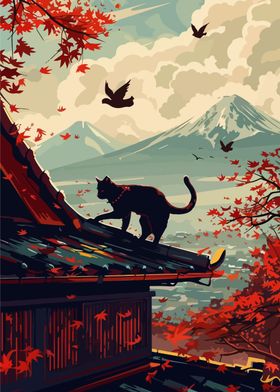 cat japan Landscape