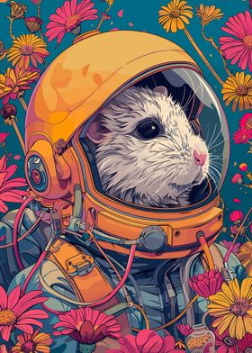 Astronaut Hamster Space