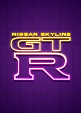 Nissan r34 Skyline neon