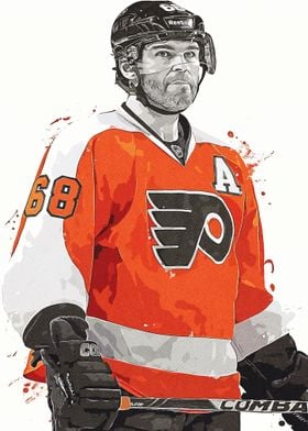 Hockey Player Painting