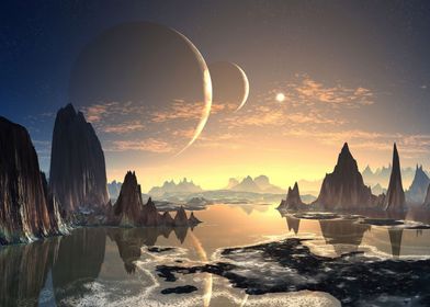 Space Fantasy Landscape