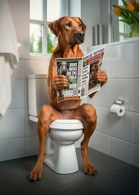 Rhodesian Ridgeback Toilet