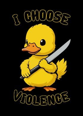 Violence Funny Duck Cute