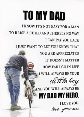 to my dad 