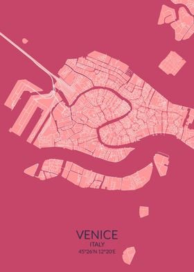 Venice Pink Map