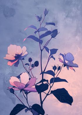 Flower Japan Painting