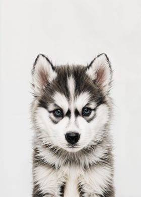 Cute Baby Husky