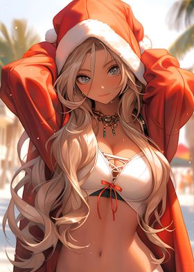 Christmas Anime girl