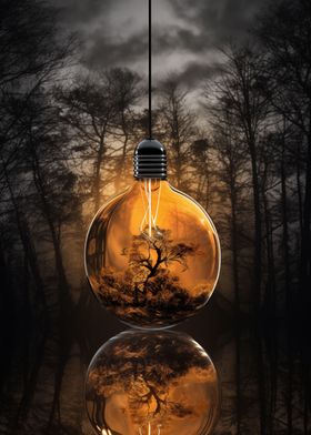 Light Bulb Tree Nature