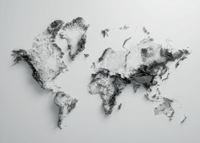 World Relief Map