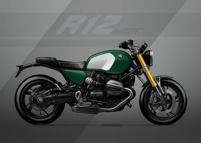 BMW R12 nineT Green