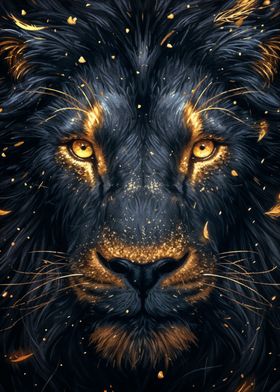 Black and Gold Lions