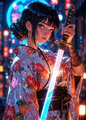 Cyber Samurai Girl