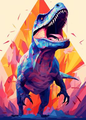 Roaring tyrannosaurus