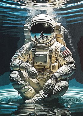 Astronaut Diving 