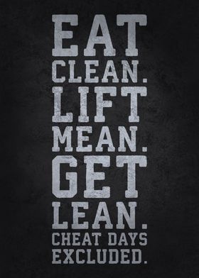 Eat Clean Lift Mean