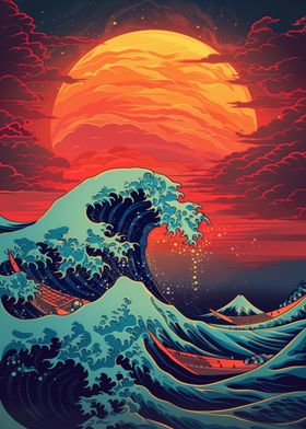 Great Wave Retro