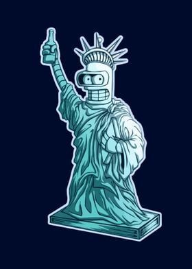 futurama  statue