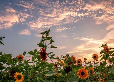 Golden Sunflower Field