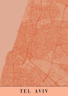 Tel Aviv Orange Map