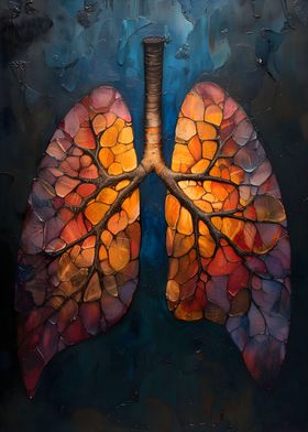 Oil Anatomical Lungs