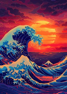 Great Wave Retro