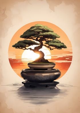 Bonsai Sunset