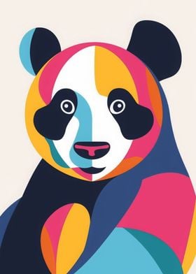 Panda Abstract Flat