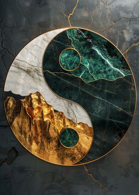 Yin Yang Kintsugi Harmony