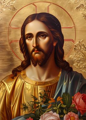 Jesus Christ Portrait Icon