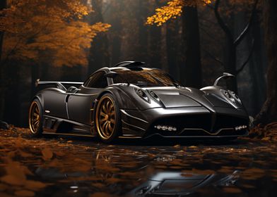 Pagani Huayra Autumn Park