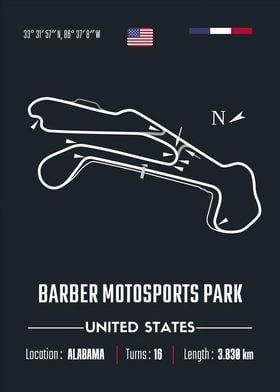 Barber Track Layout
