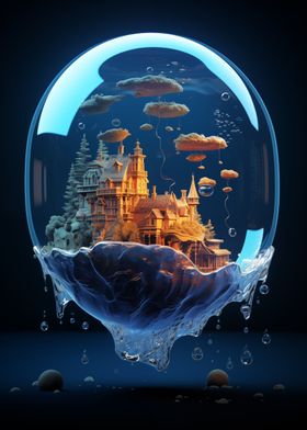 Castle in a bubble