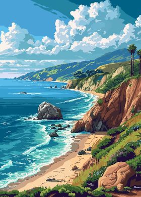 Big Sur California Pixel