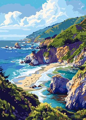 California Coast Pixel