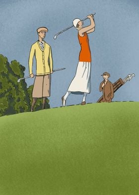 Vintage style golf