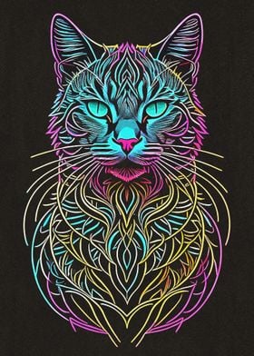 Neon Cat