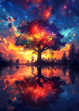 Spiritual Rainbow tree