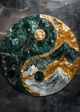 Yin Yang Kintsugi Harmony