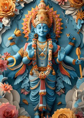 Hindu God Vishnu