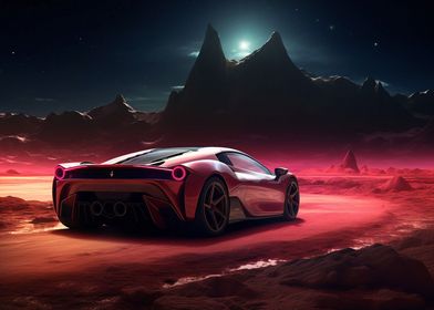 Sport car Ferrari F8 Tribu