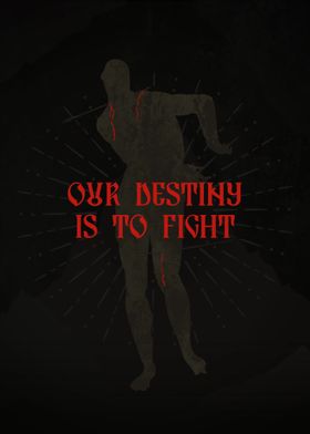 Our destiny is to fight