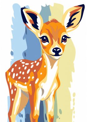 Cartoon deer