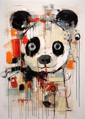 Panda Abstract Animal Art